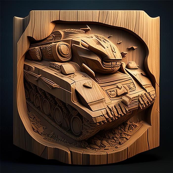 نموذج ثلاثي الأبعاد لآلة CNC ألعاب لعبة st World of Tanks